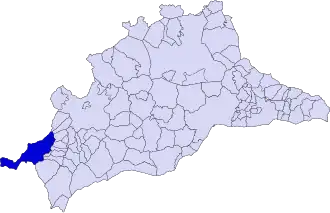 Kaart van Cortes de la Frontera