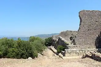Uitzicht vanaf het capitolium van Cosa