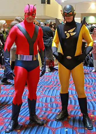 Cosplay Ant-Man en Yellowjacket tijdens Dragon Con 2012.