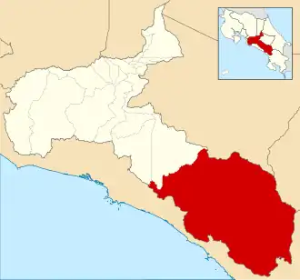 Kaart van Pérez Zeledón