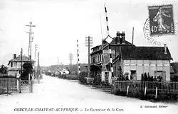 Overweg rue du Montoir in Coucy-le-Château