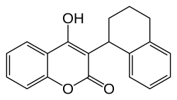 Structuurformule van cumatetralyl