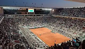 Centre court, het Philippe Chatrier stadion