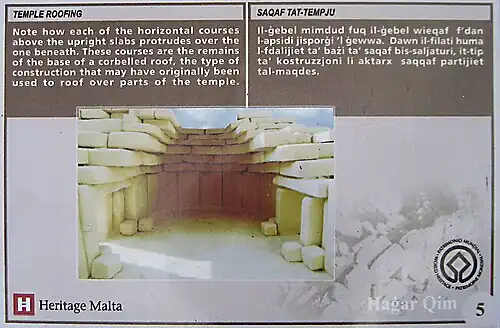 De oorspronkelijke constructie van het tempeldak