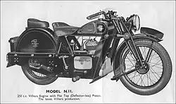 De Coventry Eagle Pullman 250 uit 1937 had een Villiers-tweetaktmotor