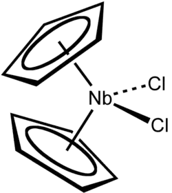 Structuurformule van nioboceendichloride