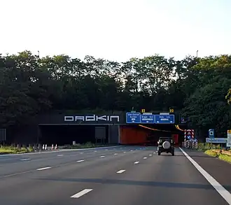 Ingang komende vanuit Brussel