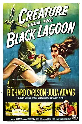 Aanplakbiljet voor Creature from the Black Lagoon