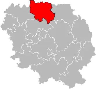 Locatie van het kanton