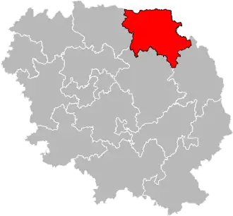 Locatie van het kanton