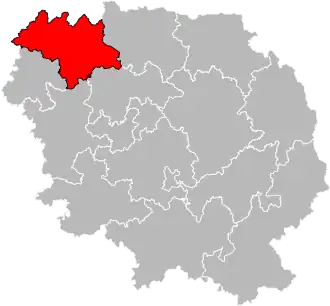 Locatie van het kanton