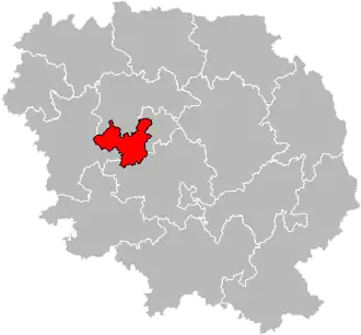 Locatie van het kanton