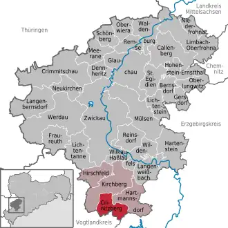 Kaart van Crinitzberg