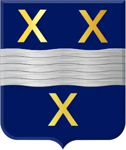 Het wapen van de heerlijkheid Cromstrijen volgens het register van de HRvA[5]