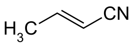 Structuurformule van trans-crotonitril