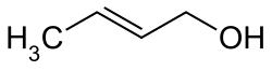 structuurformule van crotylalcohol