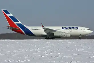 Een Ilyushin Il-96M van Cubana