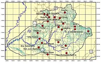 het stroomgebied van de Tebicuary rivier