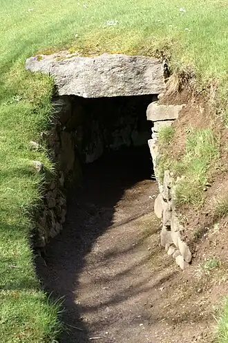 Ingang van het Culsh Earth House