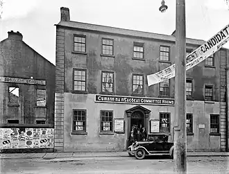 Comitékantoor van Cumann na nGaedheal in Waterford, februari 1932.