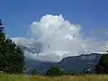 Cumulus congestus boven Urbachtal