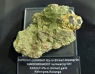 Kasoliet, gevonden in Katanga