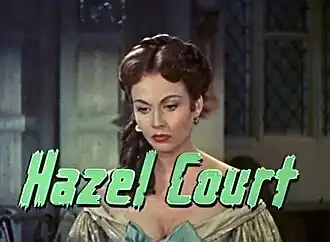 Hazel Court in "Curse of Frankenstein" (1957)