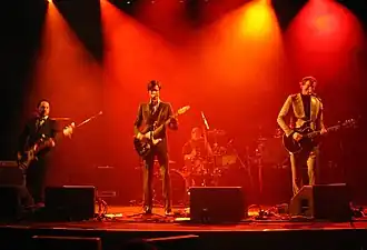 Customs op 23 oktober 2010 in de Lotto Arena in Antwerpen. Ze speelden in het voorprogramma van K's Choice.