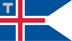 ? Vlag van de IJslandse douane