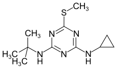 Structuurformule van cybutrine