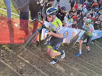 Kevin Kuhn tijdens de wereldbekerwedstrijd in Troyes in 2023