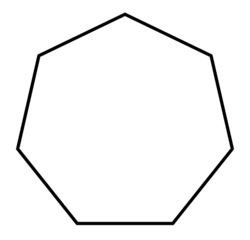 Structuurformule van cycloheptaan