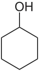 Structuurformule van cyclohexanol