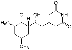 Structuurformule van cycloheximide