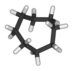 Molecuulmodel van cyclo-octaan