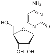 Structuurformule van cytidine