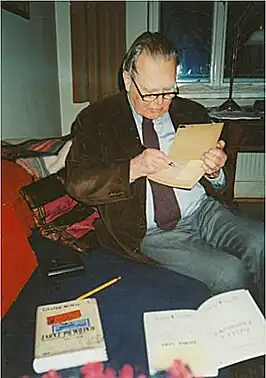 Czesław Miłosz in Kraków, december 1998