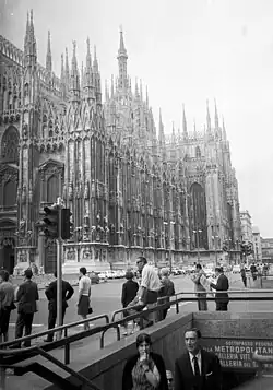 De ingang bij de Via Guglielmo Marconi in 1969