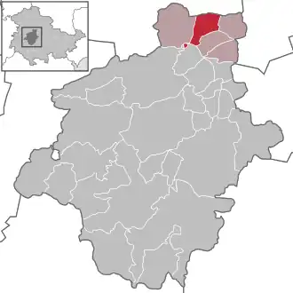 Kaart van Döllstädt