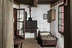 Reconstructie van de kamer waarin Anna Catharina Emmerich is overleden. Het meubilair is authentiek.