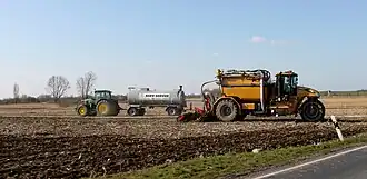 Bouwlandbemesting met schijven