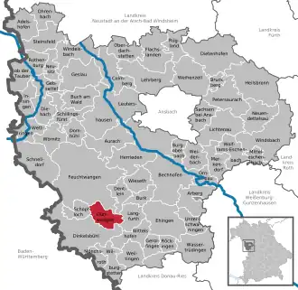 Kaart van Dürrwangen