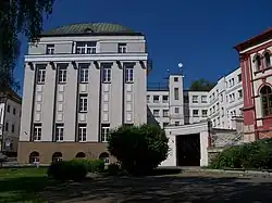 Gebouw van het voormalige elektriciteitsbedrijf in Podmokly