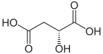 Structuurformule van D-appelzuur