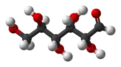 Molecuulmodel van D-glucose
