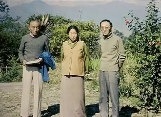 George Tsarong, Yangchen Dolkar en Jigme Tsarong in 1986