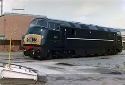 De groene beschildering