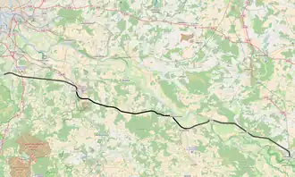 Kaart spoorlijn Wittenberge - Jesteburg