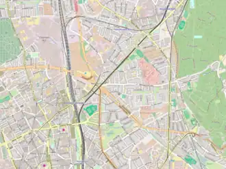 Spoorlijn Rath - Düsseldorf Rheinisch op de kaart