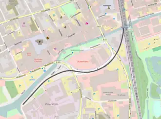 Spoorlijn Elmshorn - Elmshorn Hafen op de kaart